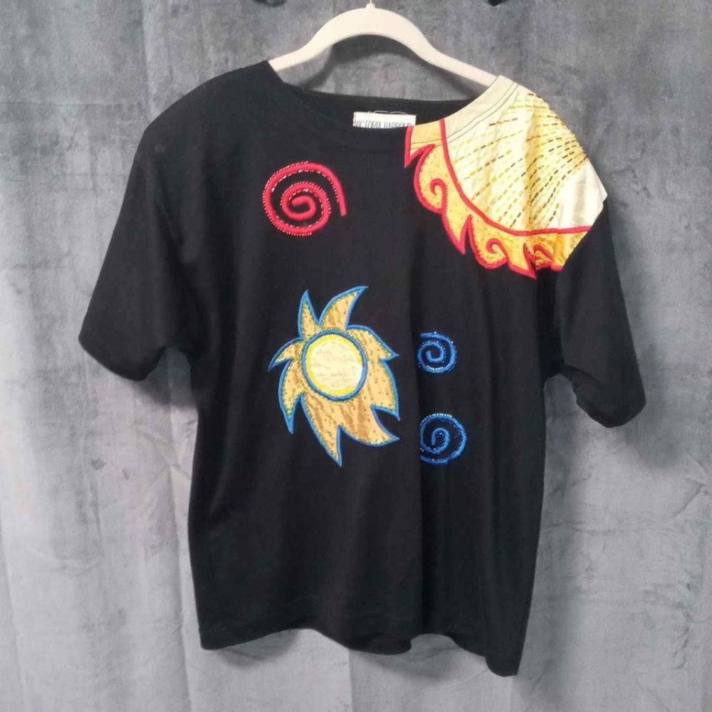 Vintage Victoria Harbour Embellished T-Shirt Size Large